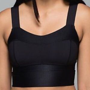 Lululemon Var-City Long Line Bra Size 4 Black