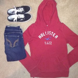 Red Hollister Sweatshirt