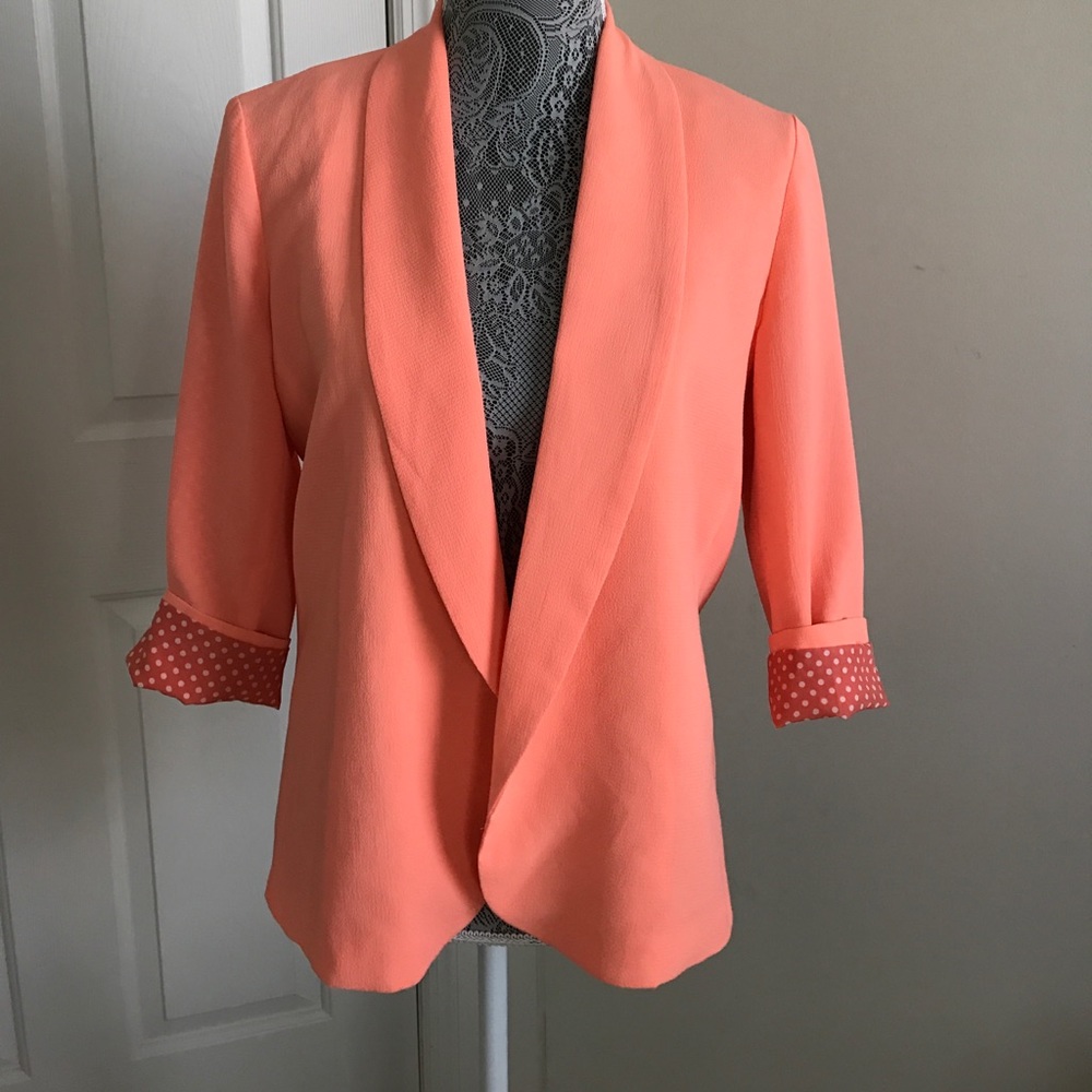Best Society  Spread Lapel Boyfriend Blazer