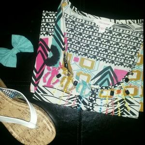 Colorful Marisota Top with Beading