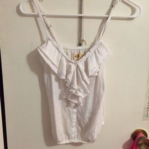 Hollister ruffle tank