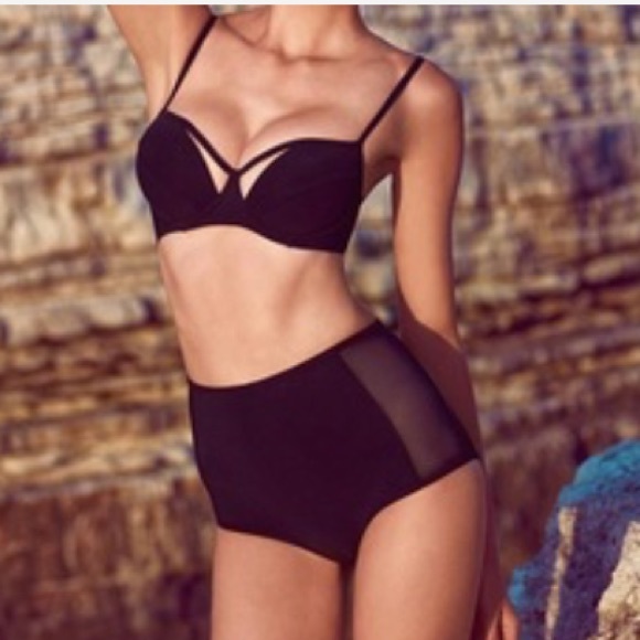 High waisted bathing suit