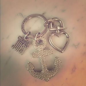 Juicy Couture anchor bling keychain