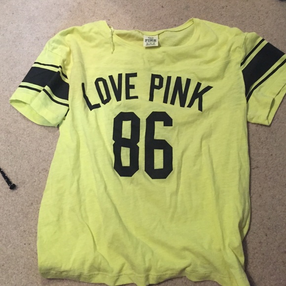 Pink neon yellow jersey Tshirt
