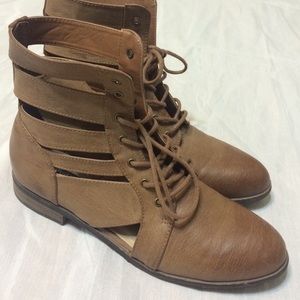 Tan booties