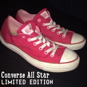 Red and Pink Converse All Star
