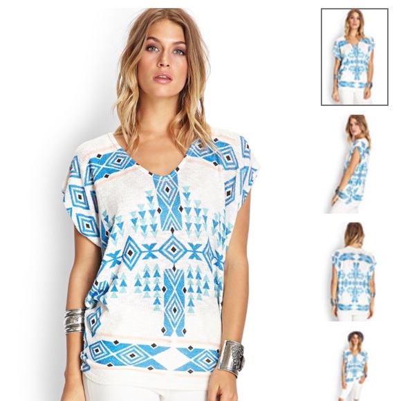 Geo Knit Top.