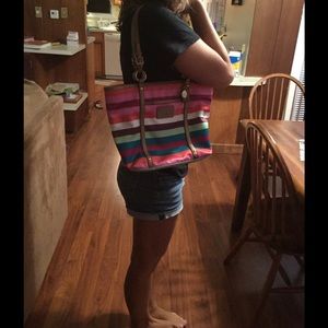 Colorful coach bag!!