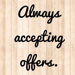 Feel free to make an offer on items in my closet!