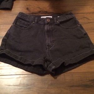 Black high waisted shorts