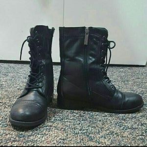 SOLD Black Lace Up Combat Boots