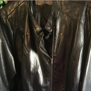 Bundle black Moto jacket and Betsy Johnson bag