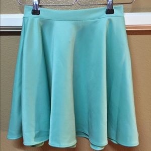 Teal/Aqua Circle Skirt, Size Small