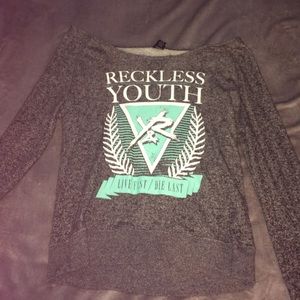 Young & Reckless Off Shoulder Sweater