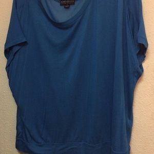 Rich Blue Forever 21 Basic Top