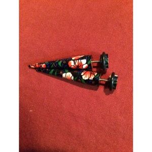 Floral fake tapers