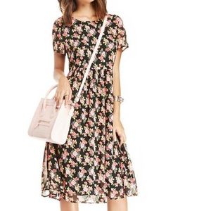 Floral knee length dress