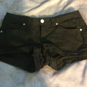 Plain Black Shorts