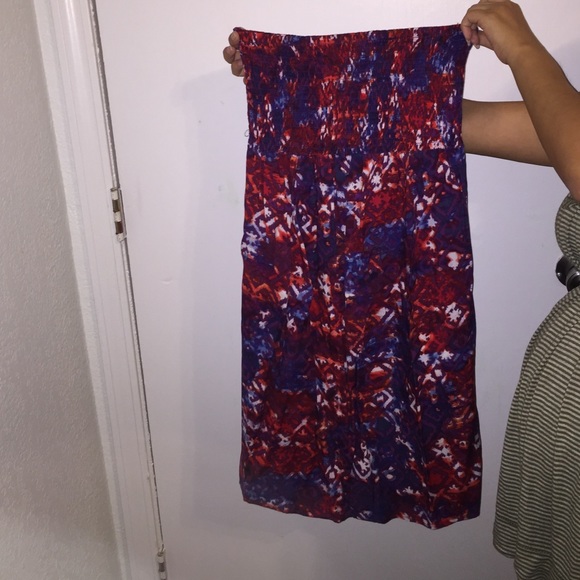 Strapless dress