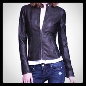 Faux leather jacket