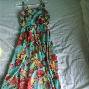 High-low floral dress