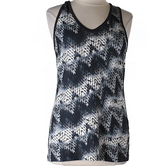 Fashionable Black/Gray-White Fila Tank - Picture 2 of 4
