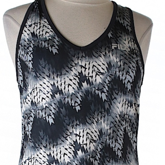 Fashionable Black/Gray-White Fila Tank - Picture 4 of 4