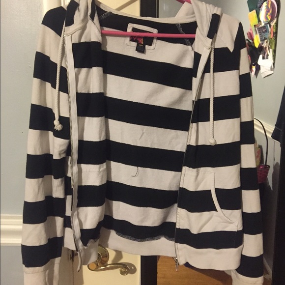 Forever 21 striped thin hoodie