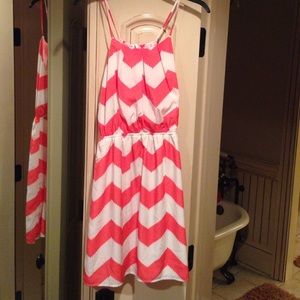 Chevron print dress worn once!