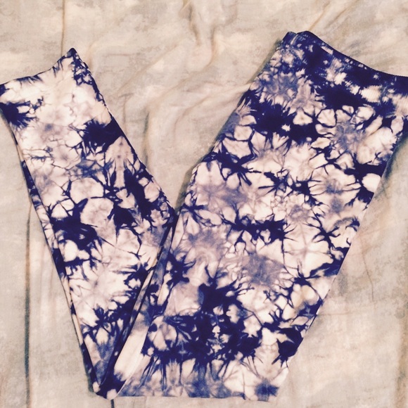 Delicious hippie gypsy yoga tie dye leggings Osfm - Picture 4 of 4