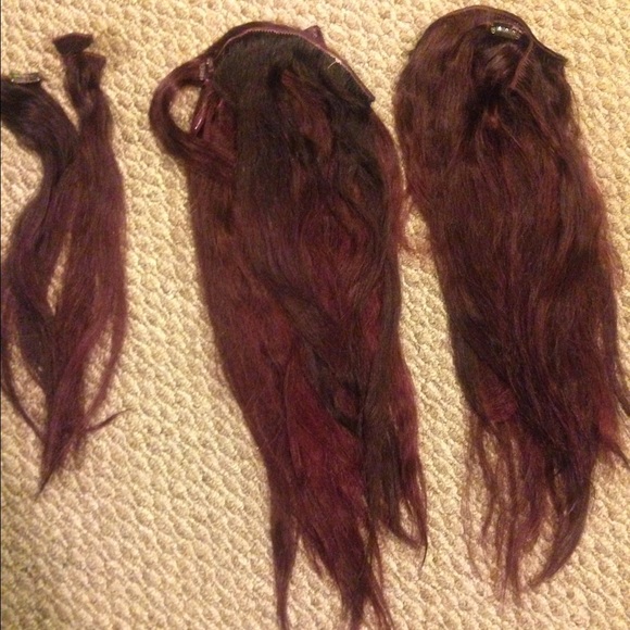 SOLD 🚫Clip in human hair extensions