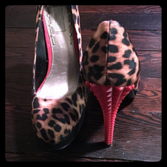 Rachel Roy Red Spike Heels 7.5