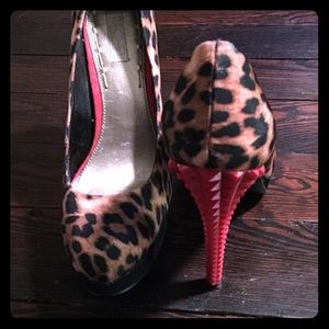Rachel Roy Red Spike Heels 7.5