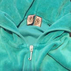 Juicy Couture velour zip up hoodie