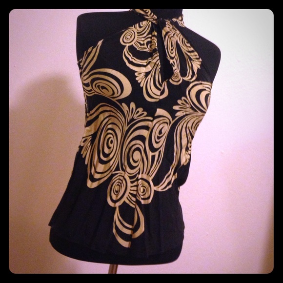Black Keyhole Eufemmes Patterned Top