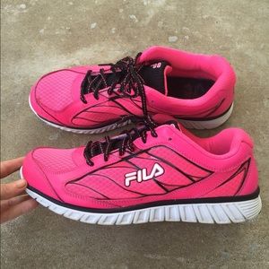 Hot Pink Sz 11 Fila Tennis Shoes-LIKE NEW!!