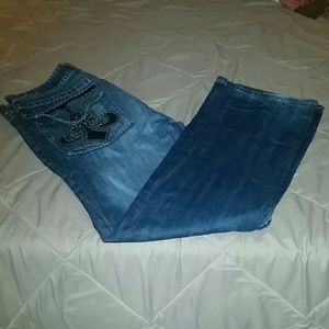 men's dark blue, Affliction,straight leg jeans