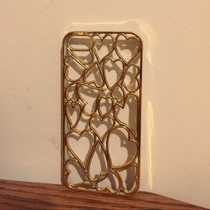 Gold Hearts iPhone 5/5s Case