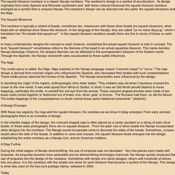 Navajo squash blossom turquoise necklace - Picture 3 of 4