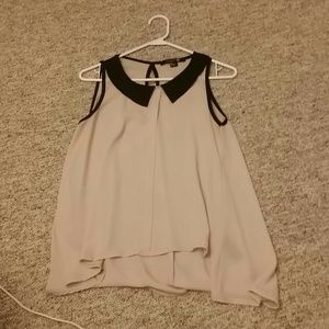 sheer ivory top with a slight blush pink tinge