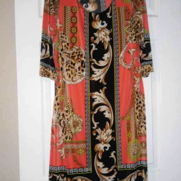 Awesome orange, like new, pretty dress