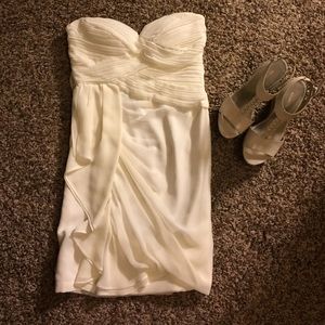 Ivory Chiffon strapless dress