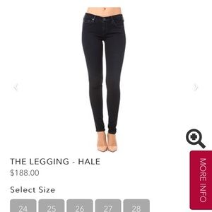 High quality dark wash jegging