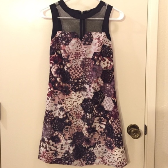 Floral black/violet dress