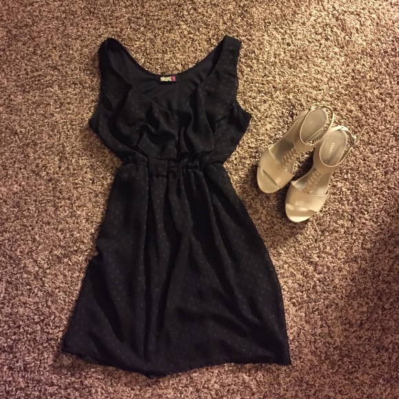 Little black ruffle dress