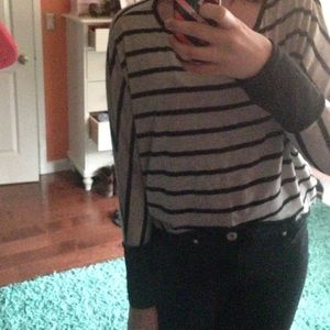 High Low Striped Shirt