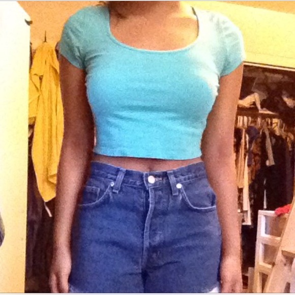 Mint Crop Top
