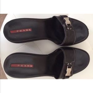 Prada Wedge Sandals