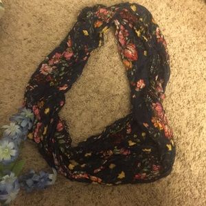 Floral infinity scarf
