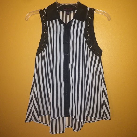 "Material Girl" stripped shirt